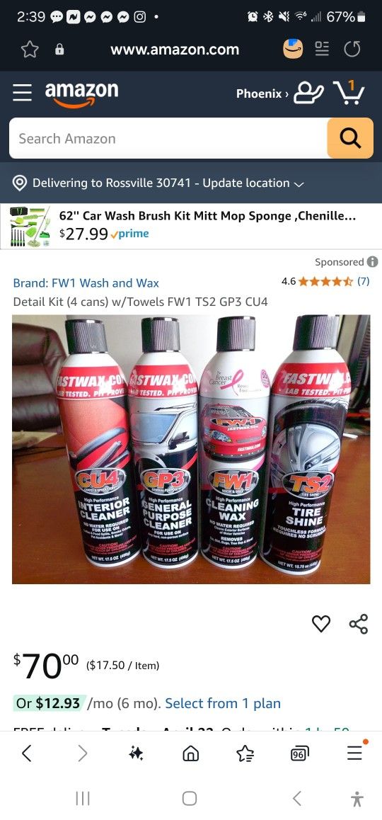 Car Detail Kit - Wash And Wax