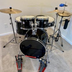 Yamaha Stage Custom Advantage Nouveau Complete Drum Set 22 10 12 16 14” DW5000 double Pedal Zildjian Cymbals Stands $675 Cash 2401 N Euclid Ave Upland