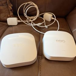 2 Eero Pro 6e (Tri-Band) Wi-Fi Routers – Pristine Condition! 