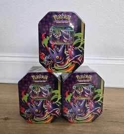Mega Moonlit Tin Mega Gengar ex Pokemon Trading Card Game TCG