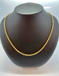 Solid 10k rope chain
