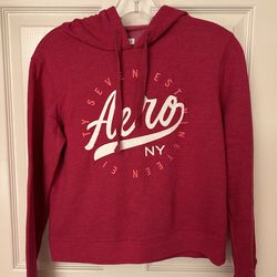 Aeropostale Tops | Aero New York City Pink Sweatshirt Hoodie Size S | Color: Pink | Size: S