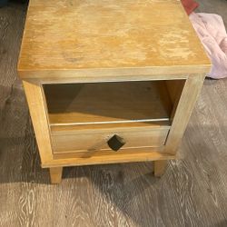 Wooden Nightstand 