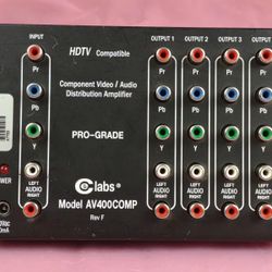 Cable Electronics Labs AV 400SV Prograde A/V S-Video Distribution Amplifier