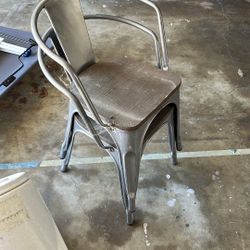 2 Metal Chairs 