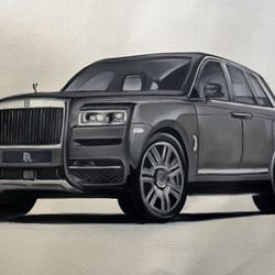 Rolls Royce Phantom Oil Paint 100% Hand Painting Beautiful And Amazing 