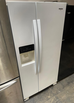 Whirlpool Side‑by‑Side Fridge – White, Ice/Water Dispenser