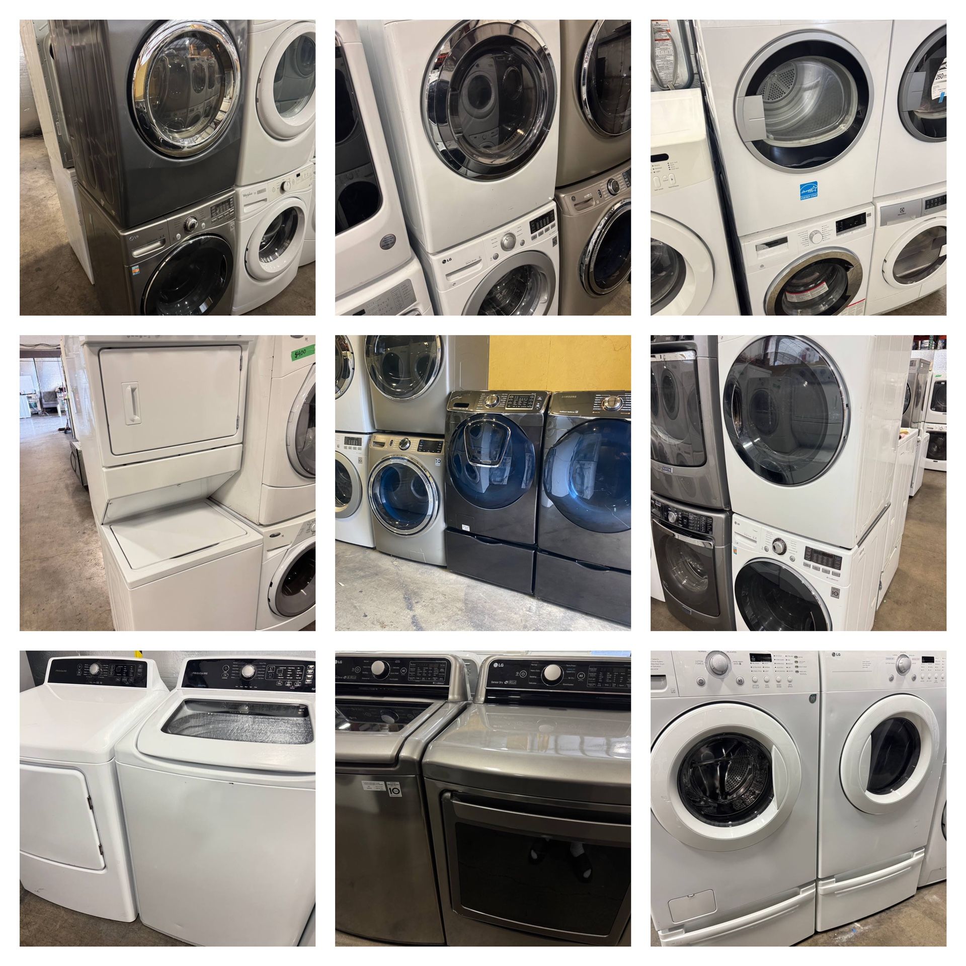DRYER ELECTRIC GAS WASHING MACHINE TOP FRONT LOAD STOVE OVEN MICROWAVE HOOD RANGE WARRANTY DELIVERY