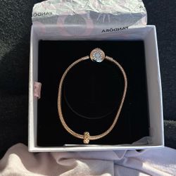 Rose Gold Pandora Bracelet