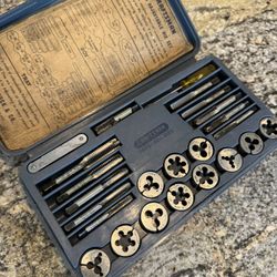 Vintage Sears Craftsman Tap and Hex Die Set 9K5452 38 Piece Set Made USA Complet