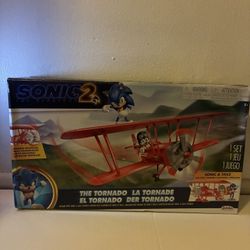 Sonic 2 Movie Tornado Plane Playset – Sonic & Tails (New)
