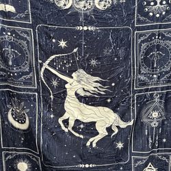 Sagittarius Zodiac Sign Throw Blanket 50x60