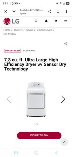 LG washer and dryer