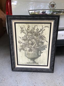 Botanical framed art