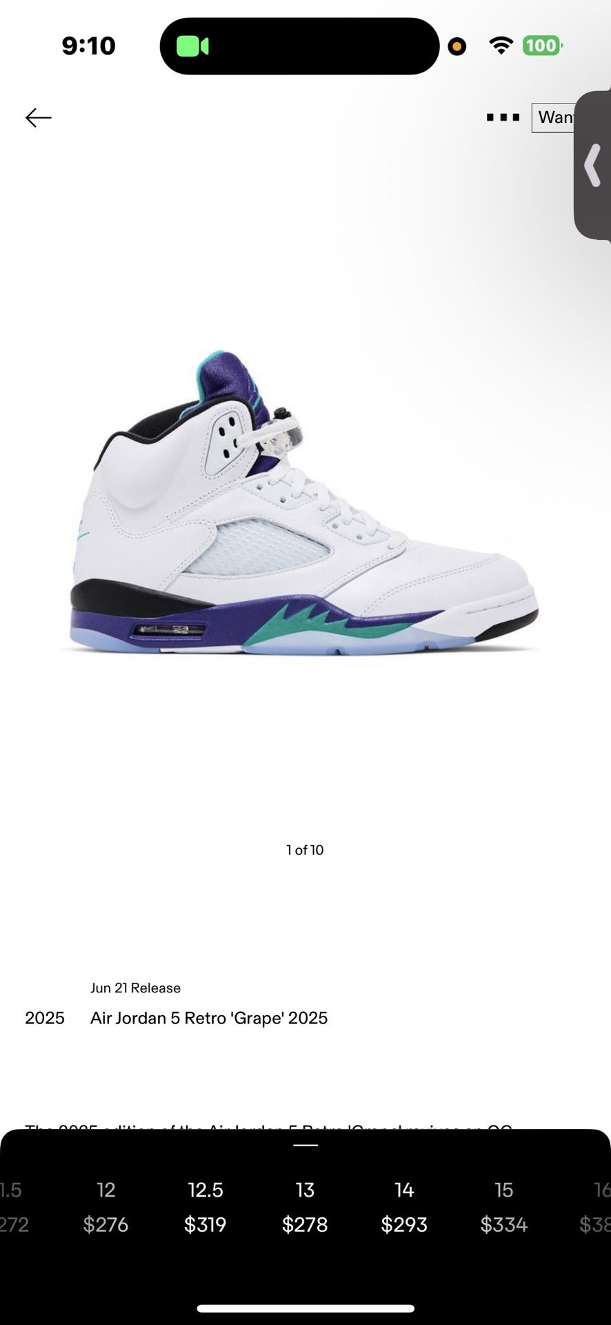 Jordan 5 Grape 2025