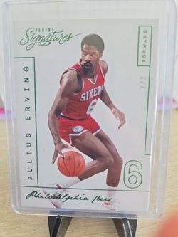 76ers Julius  Erving  Parallel  Card