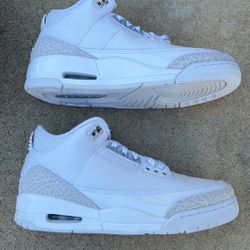 New Nike Air Jordan 3 Retro 2025 Pure Money White Shoes Men’s 8 12