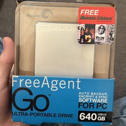 Seagate 640gb external usb storage device