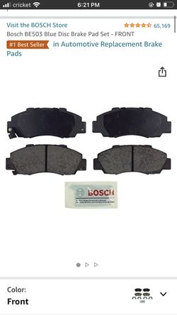 Blue disk break Pad set (front)