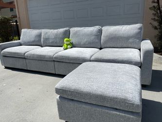 New 4-Seat Sofa + Ottoman