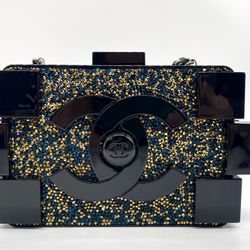Chanel Lego Clutch Crystal Bag