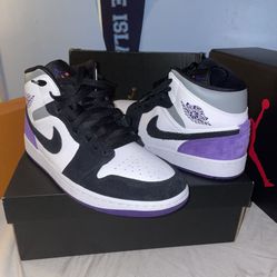 Jordan 1 Mid Se Purple