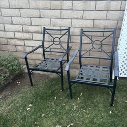 Aluminum Set Of Chairs (8)