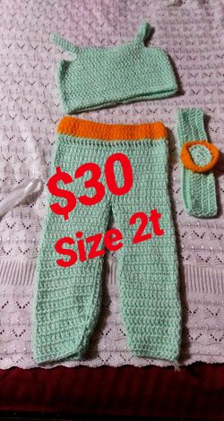 Princess Jasmine Crochet Costume