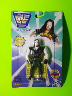 NEW NOS 1997 Just Toys Official WWF Wrestling BEND EMS Bendable Posable Undertaker II 2 Series IV 4 Action Figure #12688 NWO WCW WWE