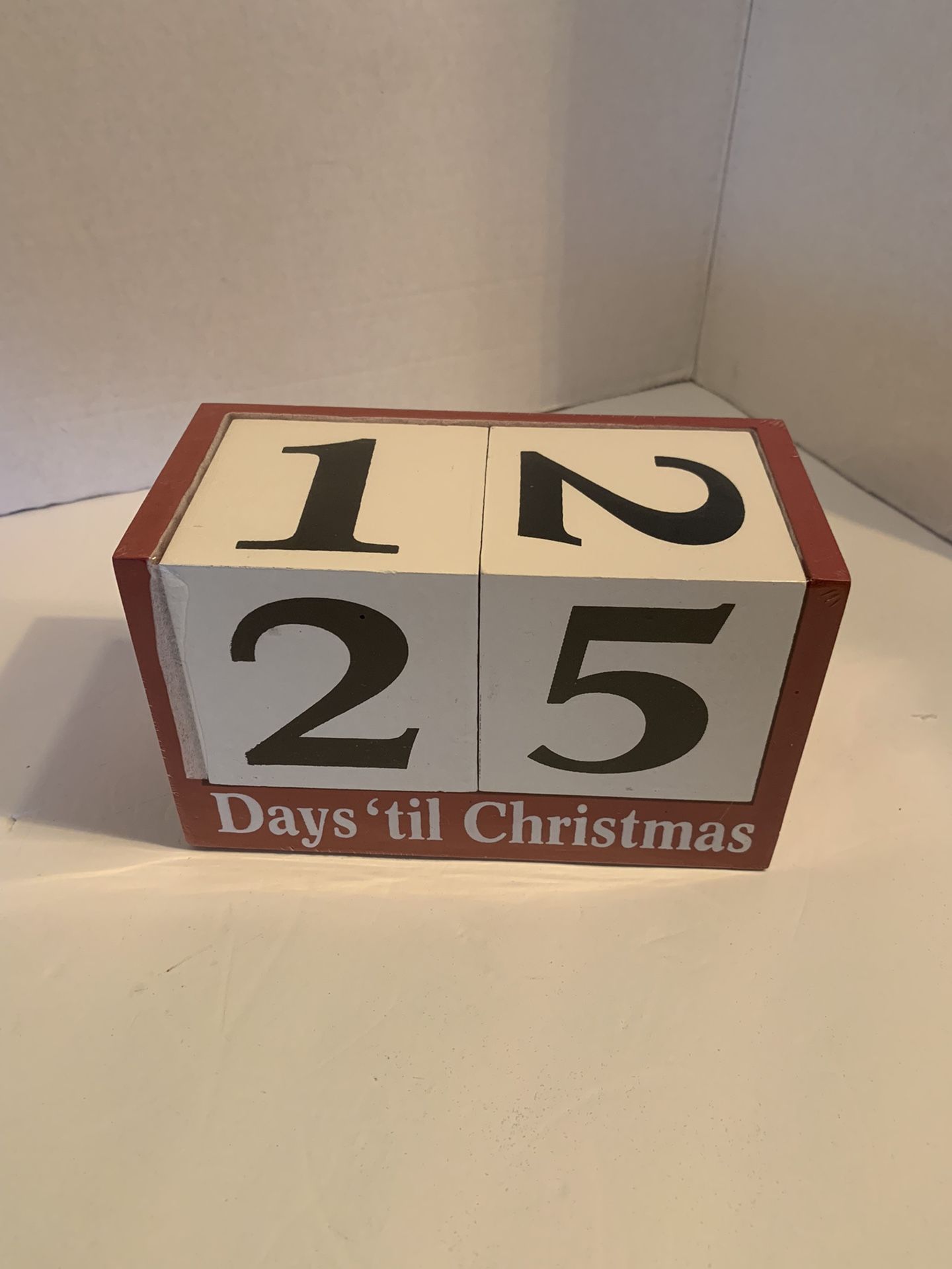 Hobby Lobby Wooden Table Top Countdown To Christmas Blocks With Holder New