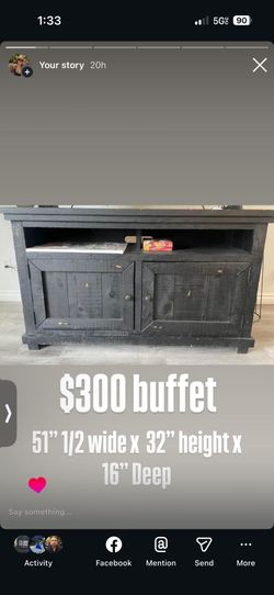 Media console, media unit, TV stand
