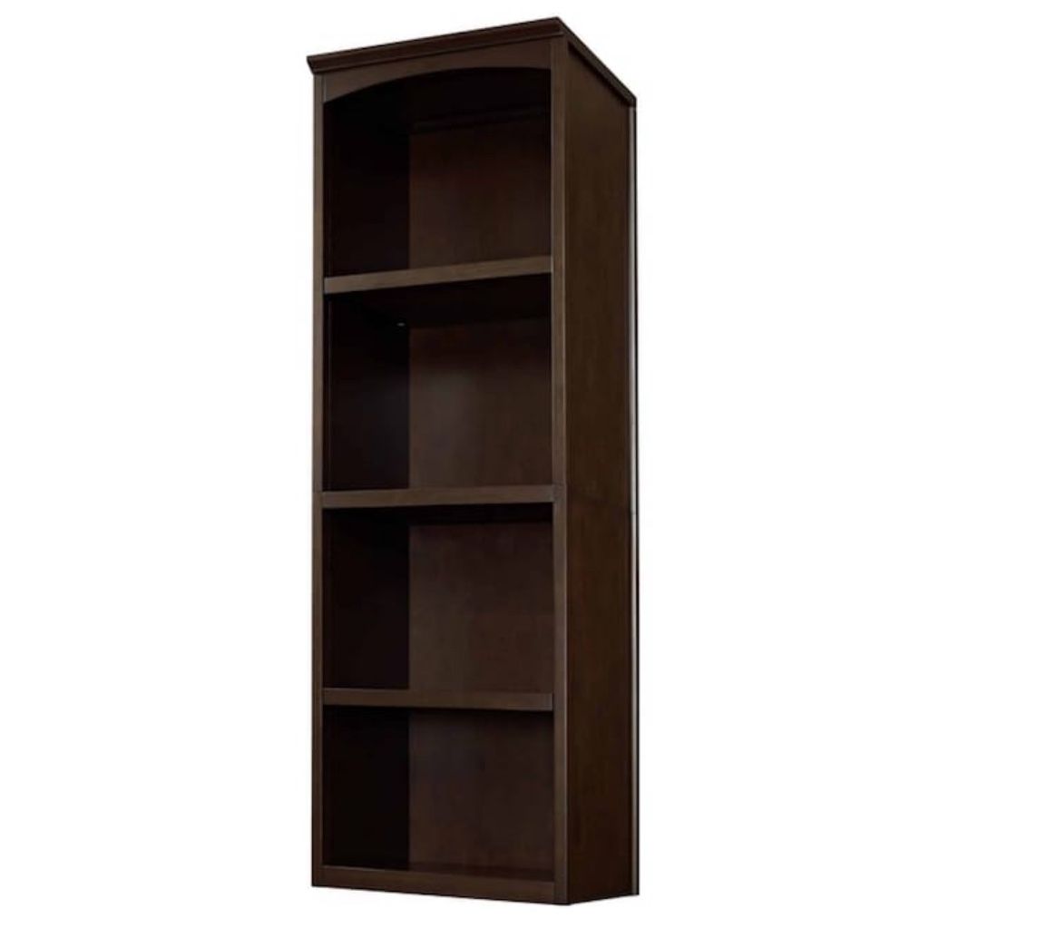 allen + roth Hartford 24-in W x 16-in D x 76-in H Java Solid Decorative Wood Closet Tower (With 3 Shelves)
