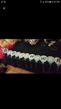 Baby shower prince theme banner
