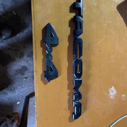 Black Tacoma Emblems