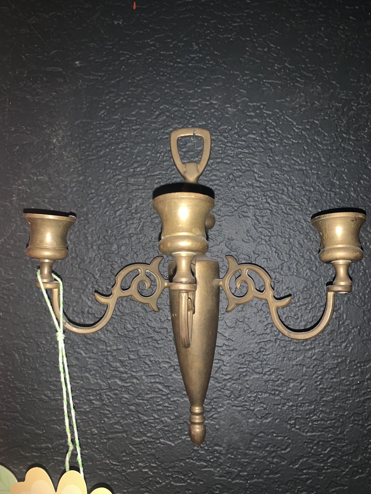 Pair Of 3 Candle Wall Mount Holders