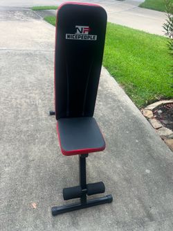 Gym training bench and 20ib dumbbell