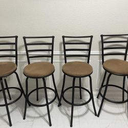 Set De 4 Bar Stools 
