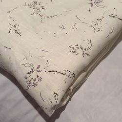 Printed 100% linen fabric