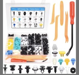 325Pcs Tesla Clips Tesla Bumper Fender Liner Push Retainer Fastener Rivet Clips,18 Sizes Auto Plastic Push Rivets Set With Fastener Remover For Tesla