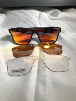 CRBN Drift Pickleball Glasses Photochromic & Triple Lens System ANSI Z87.1