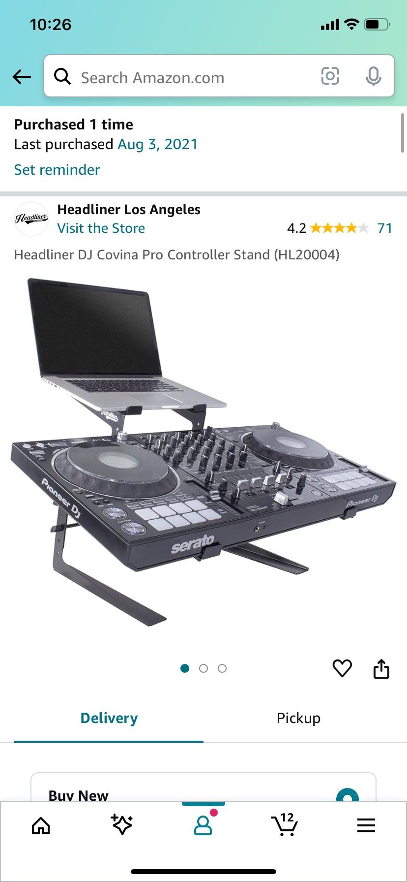 DJ controller stand 2 Tier