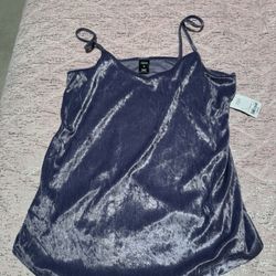 Nwt Womens Purple Velvet Tank Top 