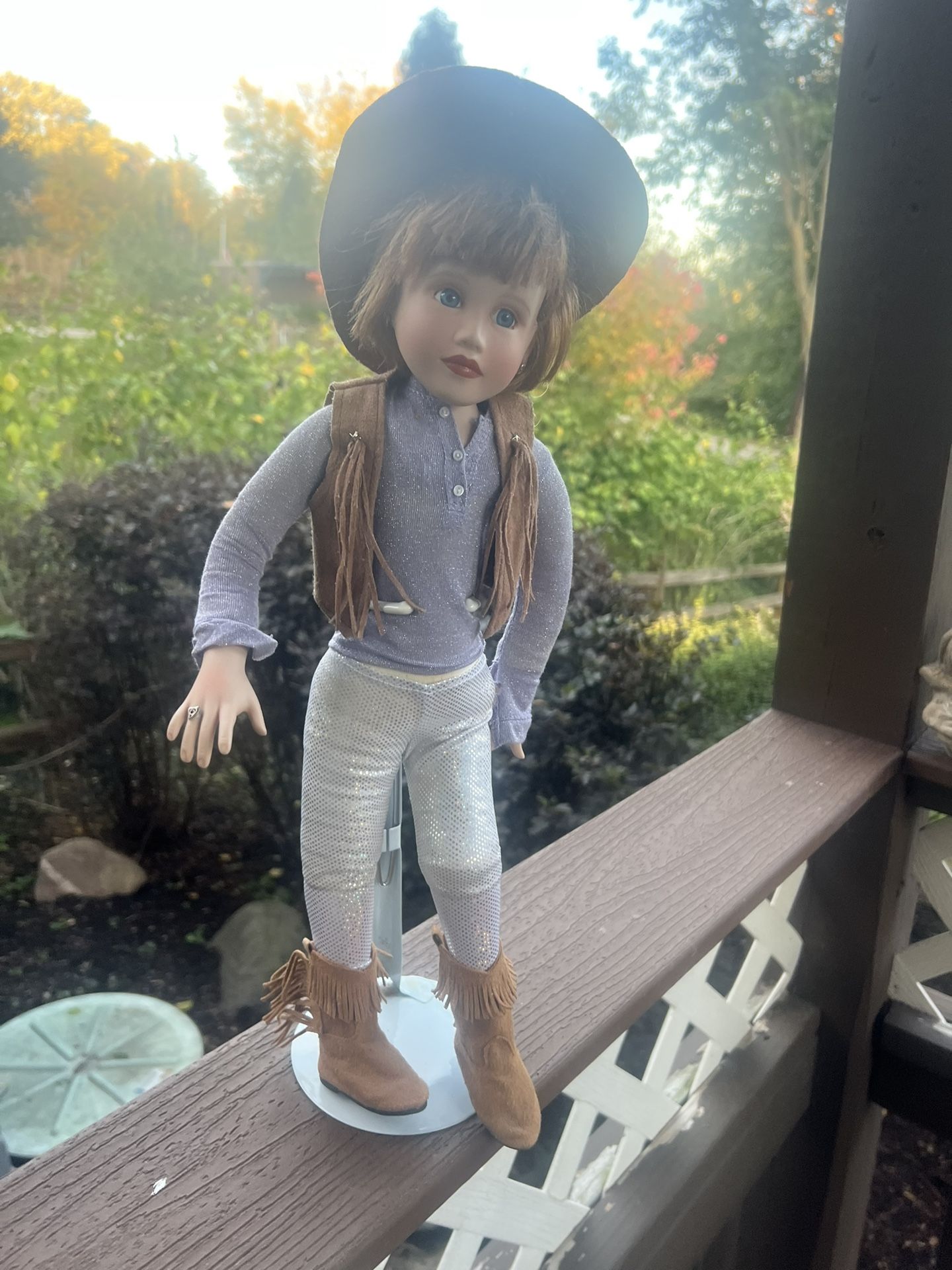 Porcelain Doll w/stand