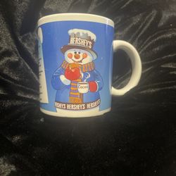 Hershey’s Blue And White Snowman Mug