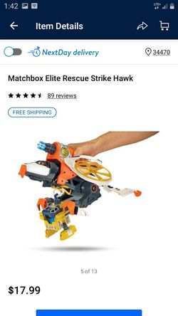 Elite Matchbox rescue toy missing the little darts