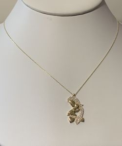 Hermosa Gargantilla De Una Madre Con Su Bebé En Oro 14k