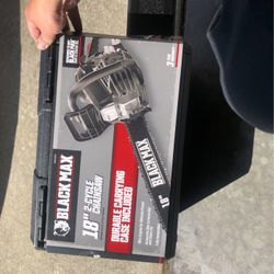 Brand New Black Max 18” 2 Cycle Chainsaw Still In Packaging 