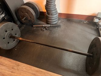 Standard Barbell with Weight Plates Set
