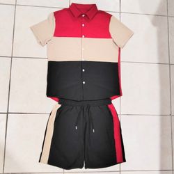 Mens Multicolor Beach Set