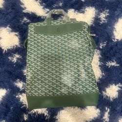 Green Goyard Book Bag 